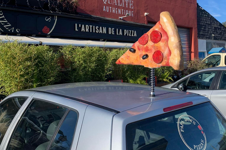 Click’n 3D et Atelier Graphic 66 réalisent une enseigne imprimée en 3D originale pour une pizzéria !